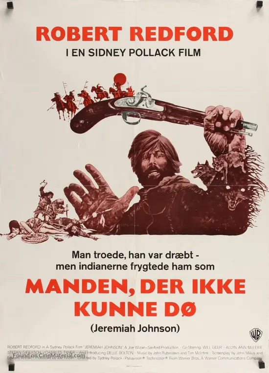 Jeremiah Johnson - Danish Movie Poster