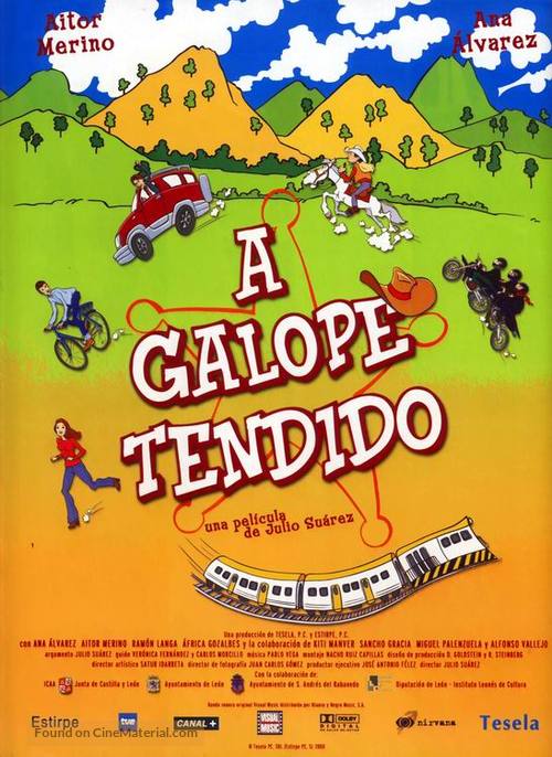 A galope tendido - Spanish Movie Poster
