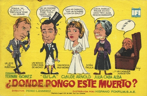 &iquest;D&oacute;nde pongo este muerto? - Spanish Movie Poster