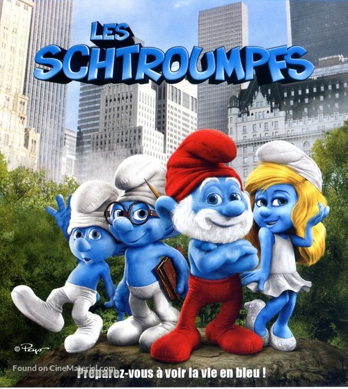 The Smurfs - French Blu-Ray movie cover