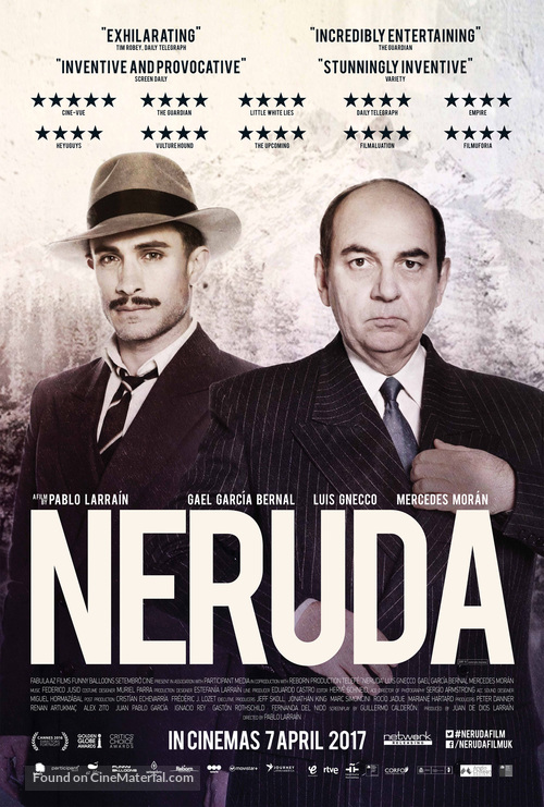 Neruda - British Movie Poster