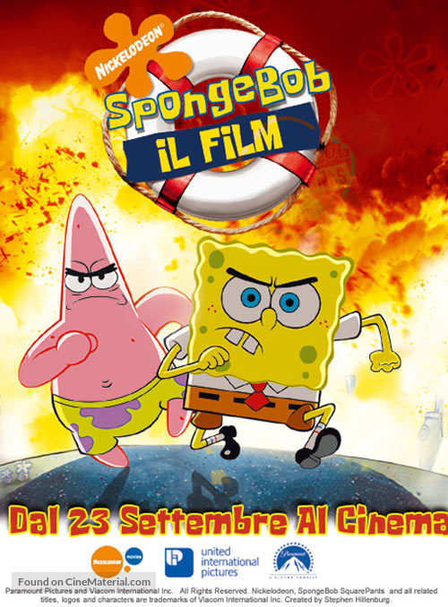 Spongebob Squarepants - Italian Advance movie poster