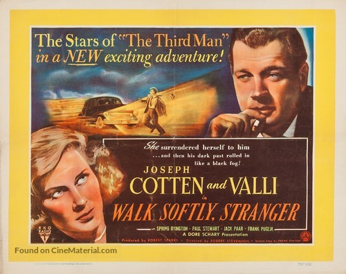 Walk Softly, Stranger - British Movie Poster