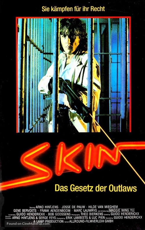 Skin - German VHS movie cover