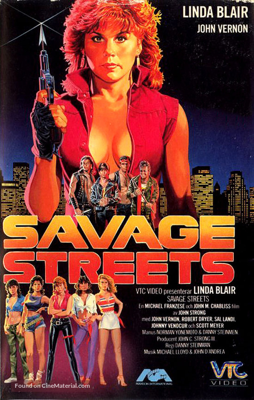 Savage Streets - Swedish Movie Cover