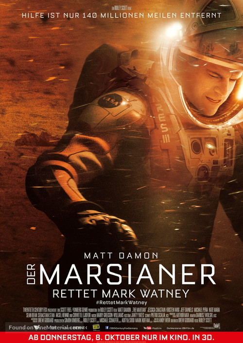 The Martian - German Movie Poster