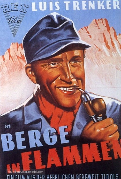 Berge in Flammen - German Movie Poster