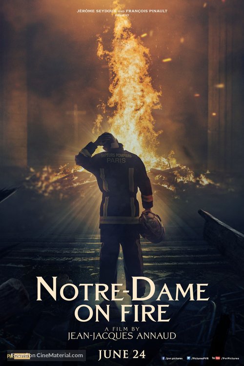 Notre-Dame br&ucirc;le - Indian Movie Poster