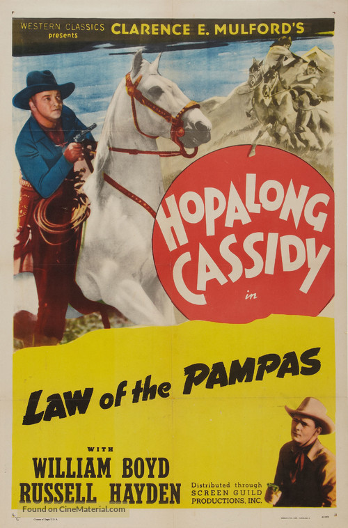 Law of the Pampas - Re-release movie poster