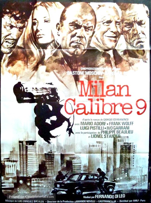 Milano calibro 9 - French Movie Poster