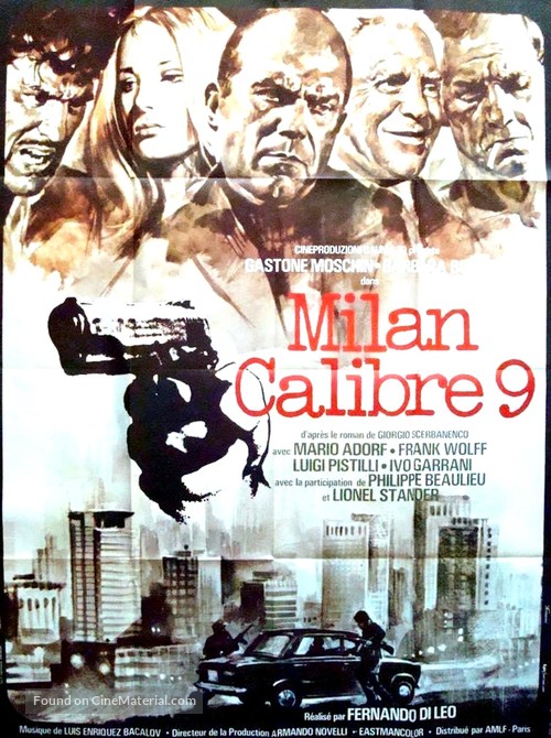 Milano calibro 9 - French Movie Poster