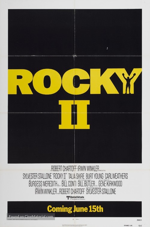 Rocky II - Advance movie poster