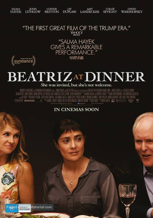 Beatriz at Dinner - Australian Movie Poster