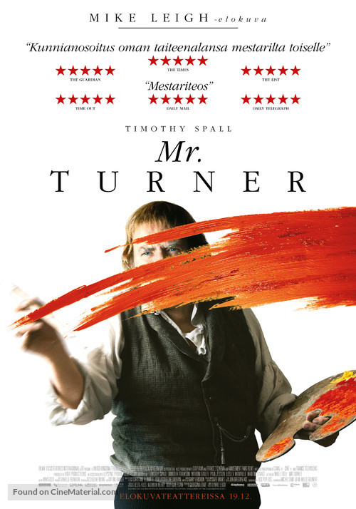 Mr. Turner - Finnish Movie Poster