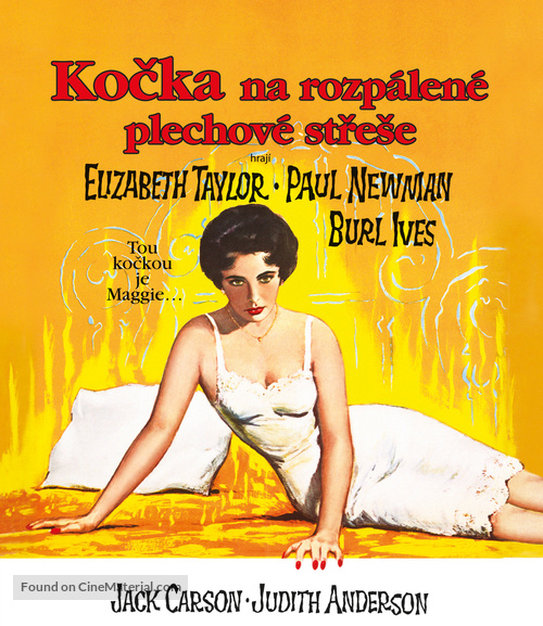 Cat on a Hot Tin Roof - Czech Movie Cover