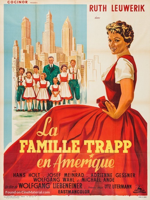 Die Trapp-Familie in Amerika - French Movie Poster