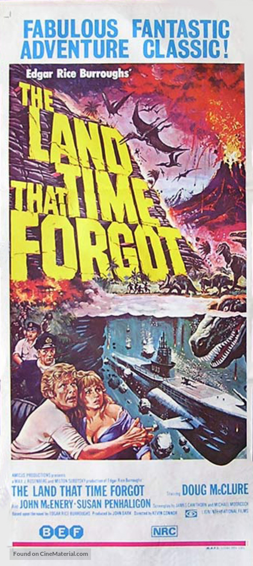 The Land That Time Forgot - Australian Movie Poster