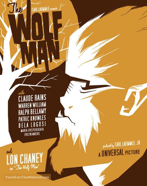 The Wolf Man - Homage movie poster