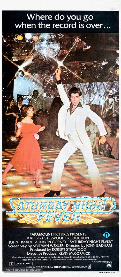 Saturday Night Fever - Australian Movie Poster