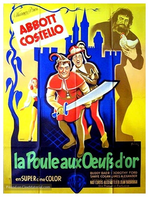 Jack and the Beanstalk - French Movie Poster