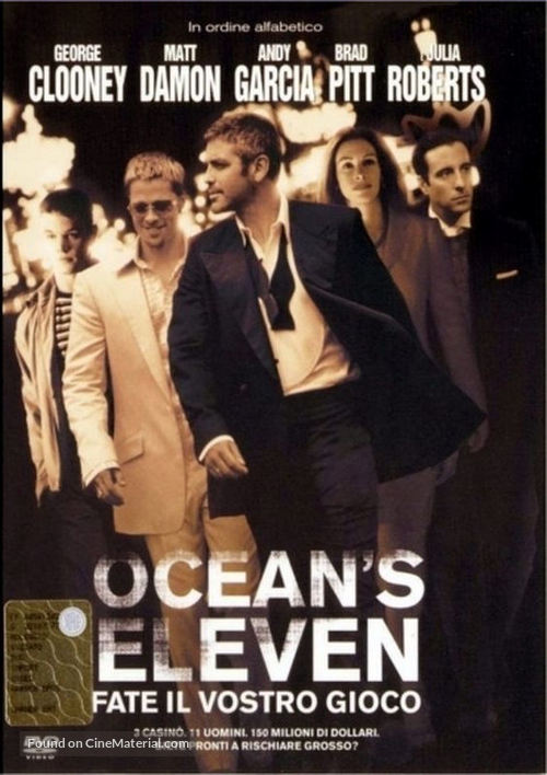 Ocean&#039;s Eleven - Italian DVD movie cover