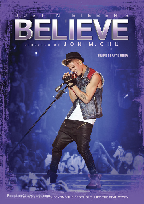 Justin Bieber&#039;s Believe - Canadian Movie Cover