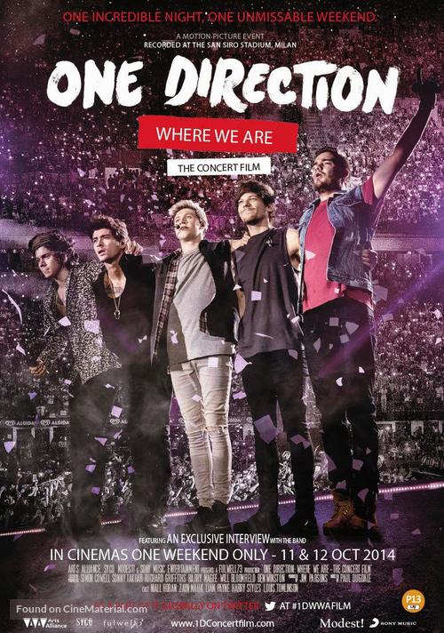 One Direction: Where We Are - The Concert Film - Malaysian Movie Poster