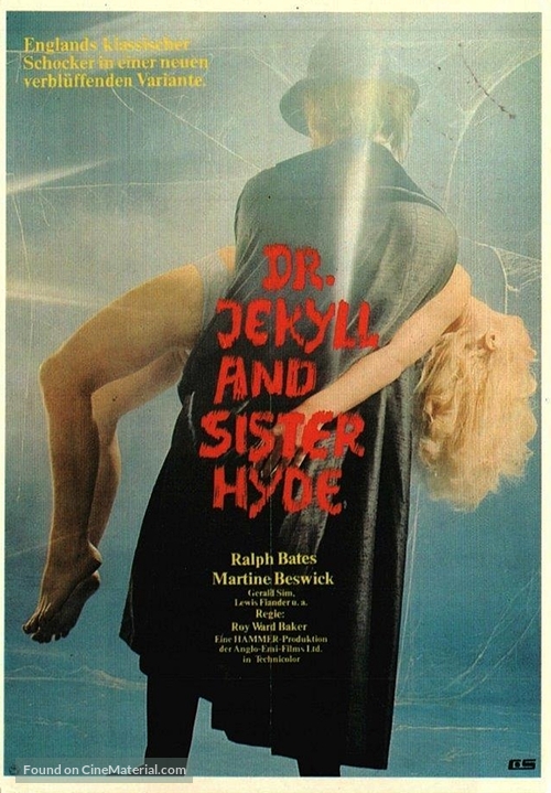 Dr. Jekyll and Sister Hyde - German Movie Poster