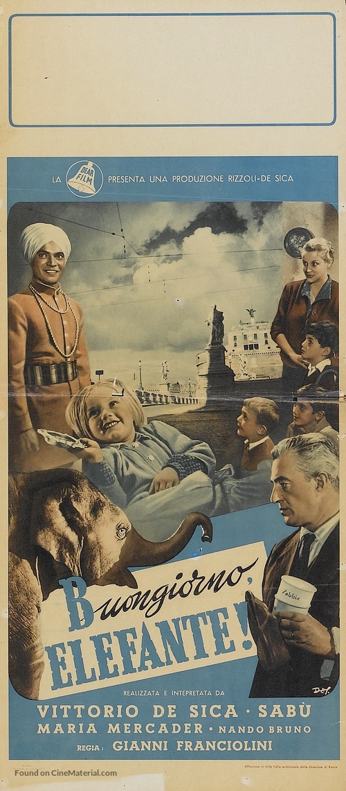 Buongiorno, elefante! - Italian Movie Poster