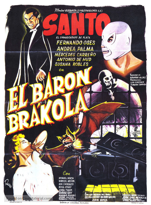 El bar&oacute;n Brakola - Mexican Movie Poster
