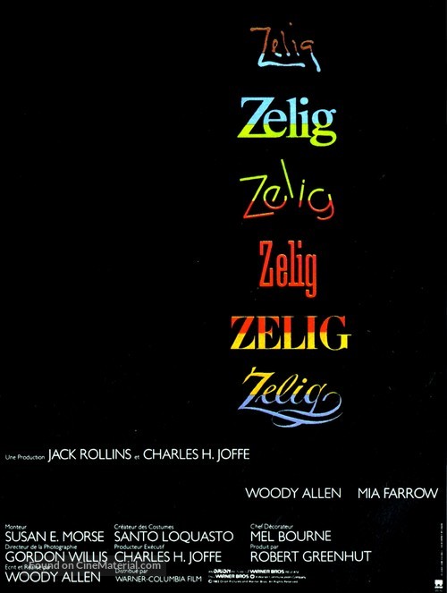 Zelig - French Movie Poster