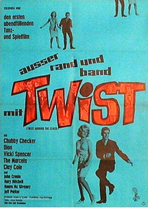 Twist Around the Clock - German Movie Poster
