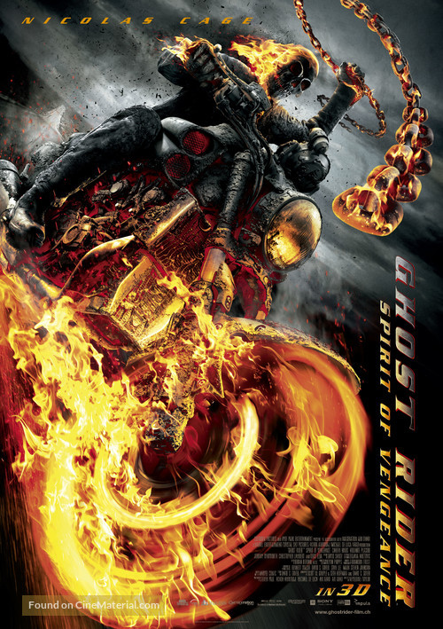 Ghost Rider: Spirit of Vengeance - Swiss Movie Poster