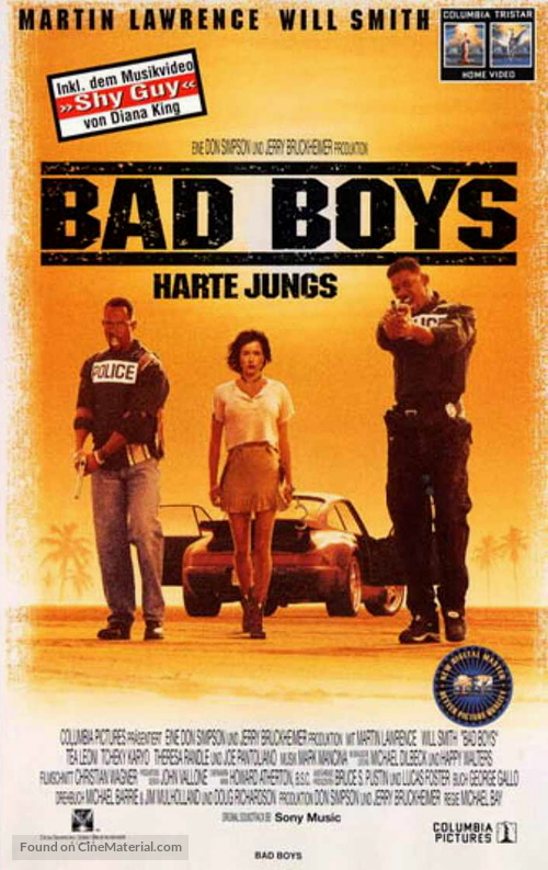Bad Boys - German VHS movie cover