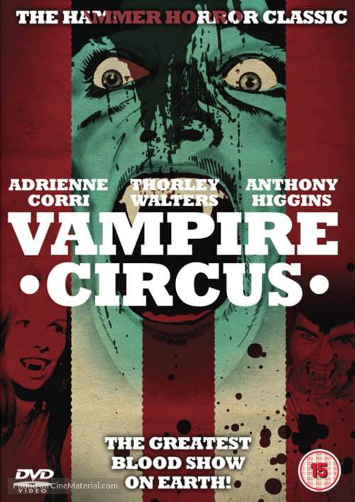 Vampire Circus - British DVD movie cover