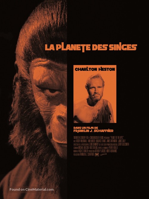 Planet of the Apes - French Re-release movie poster