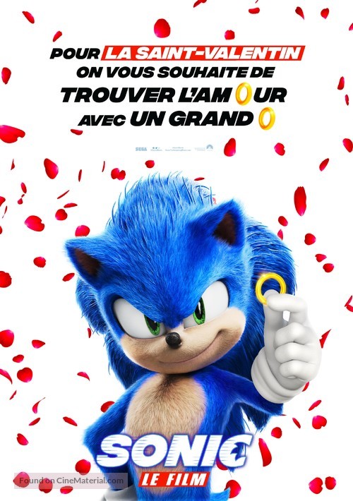 Sonic the Hedgehog - French Movie Poster