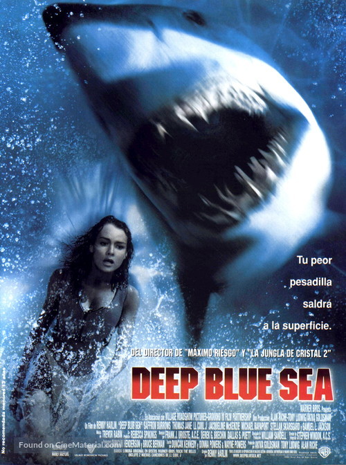 Deep Blue Sea - Spanish Movie Poster