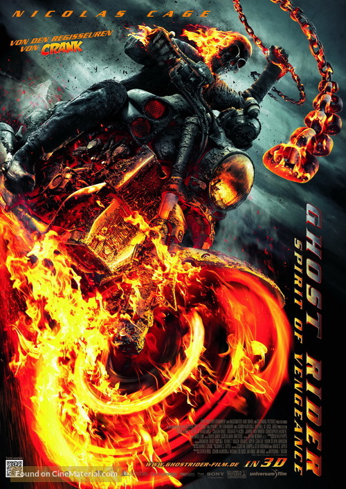 Ghost Rider: Spirit of Vengeance - German Movie Poster