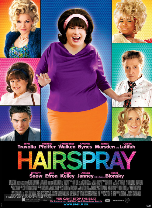 Hairspray - Danish Movie Poster