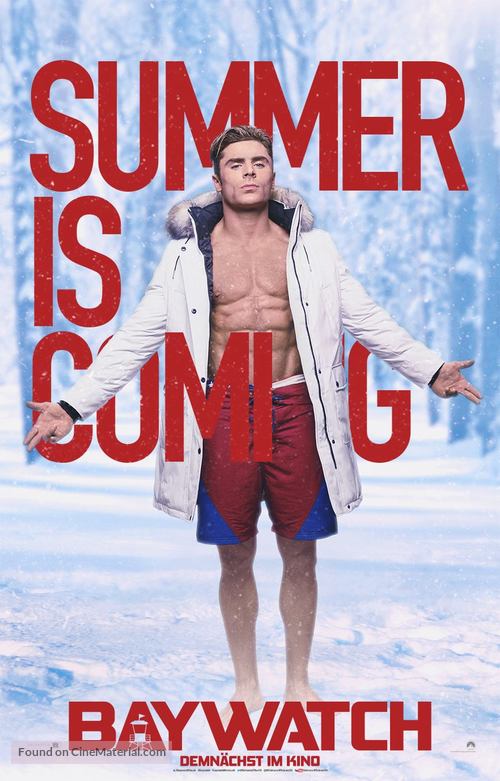 Baywatch - Swiss Movie Poster