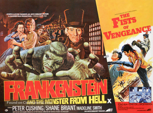 Frankenstein and the Monster from Hell - British Movie Poster