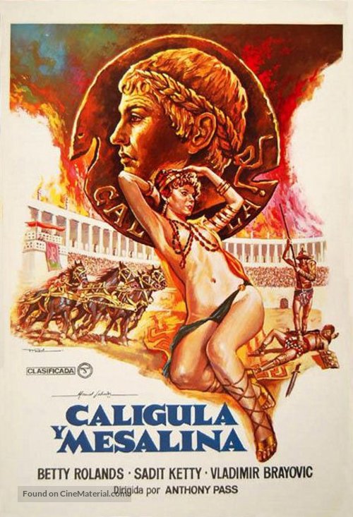 Caligula et Messaline - Spanish Movie Poster