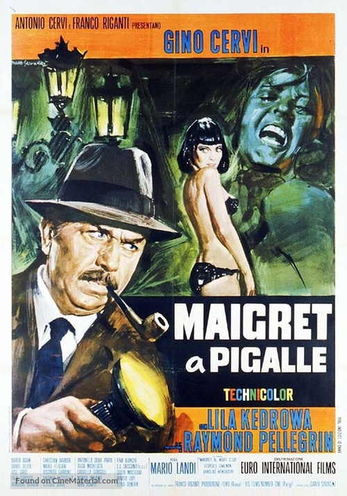 Maigret &agrave; Pigalle - Italian Movie Poster