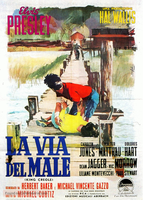 King Creole - Italian Movie Poster