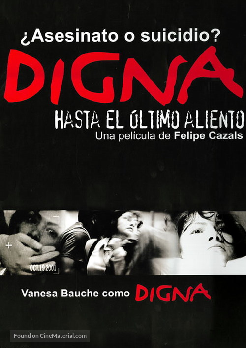 Digna: Hasta el &uacute;ltimo aliento - Mexican poster