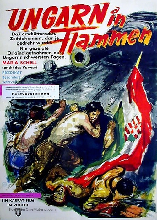 Ungarn in Flammen - German Movie Poster