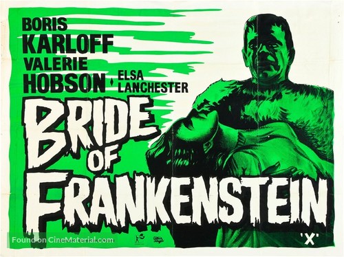 Bride of Frankenstein - British Movie Poster