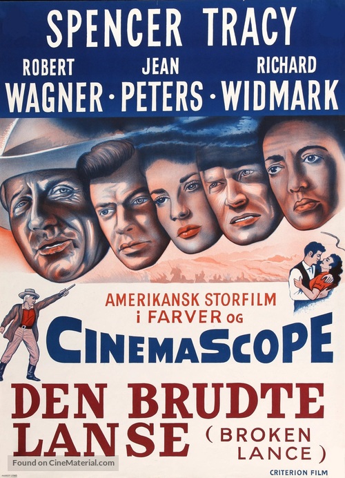 Broken Lance - Danish Movie Poster