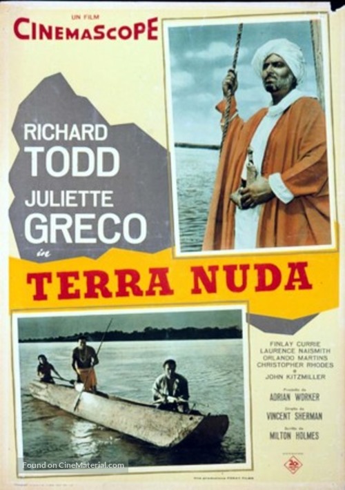The Naked Earth - Italian Movie Poster